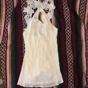 Tea N Cup Los Angeles White Knee Length Dress